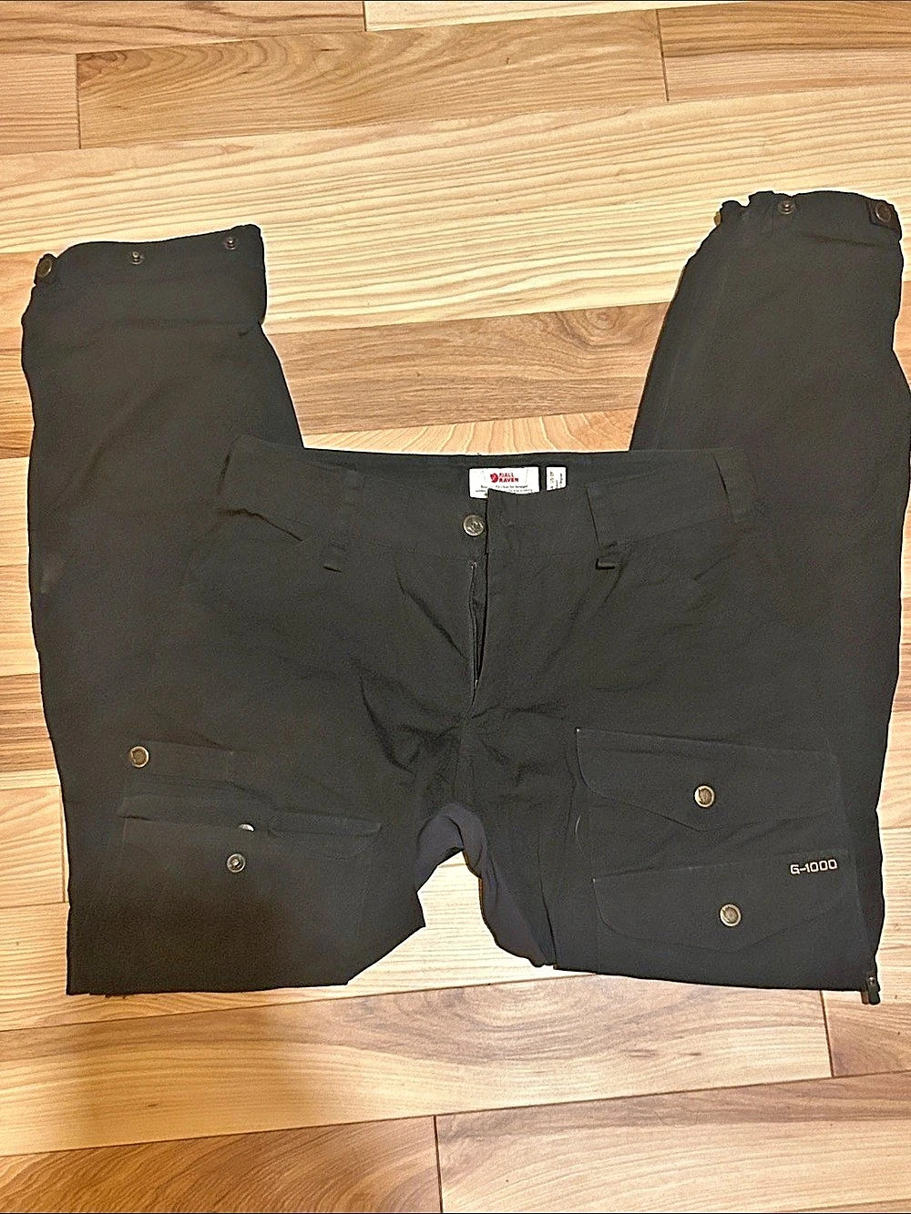Fjallraven Vidda Pro G-1000 Cargo Pants Black Waist 29 EU 44 men’s